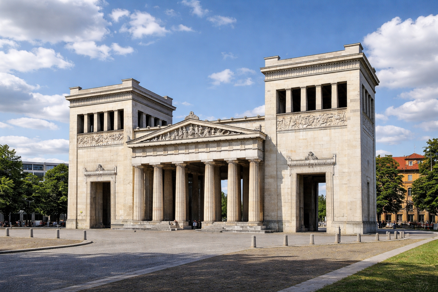 Zwischen Akropolis und Königsplatz: Die Propyläen in München als steinerne Brücke nach Griechenland Propyläen in München